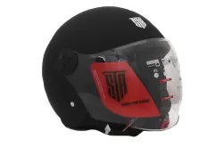 STR Κράνος Ανοιχτό NEXT Μονόχρωμο Μαύρο Ματ